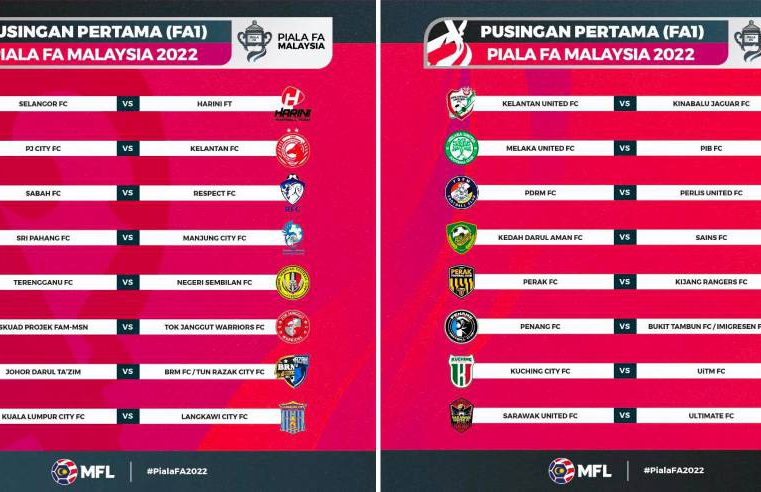 Undian Piala FA temukan TFC, NSFC pusingan pertama