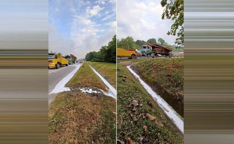 Tindakan pantas LUAS sekat aliran susu getah tumpah elak LRA henti tugas