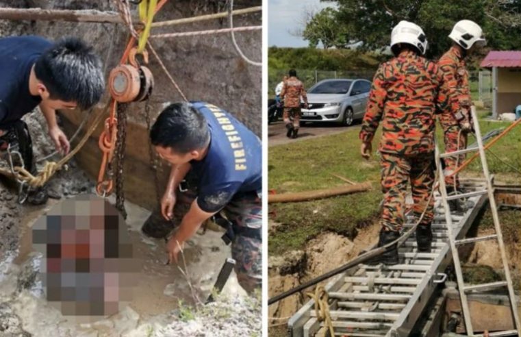 Selamat selepas 4 jam terperangkap dalam runtuhan tanah