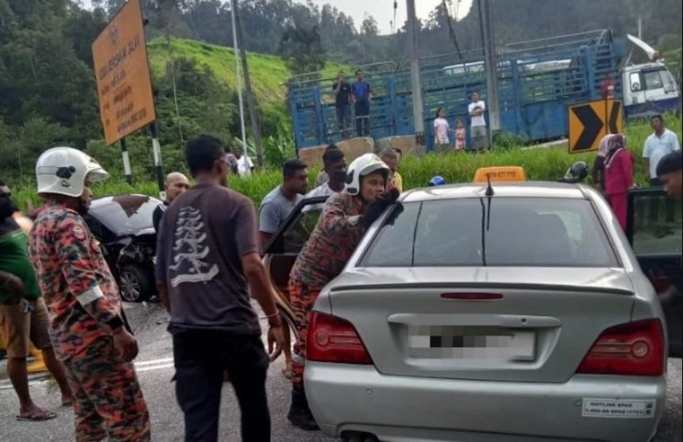 Seorang maut, tujuh cedera nahas tiga kenderaan