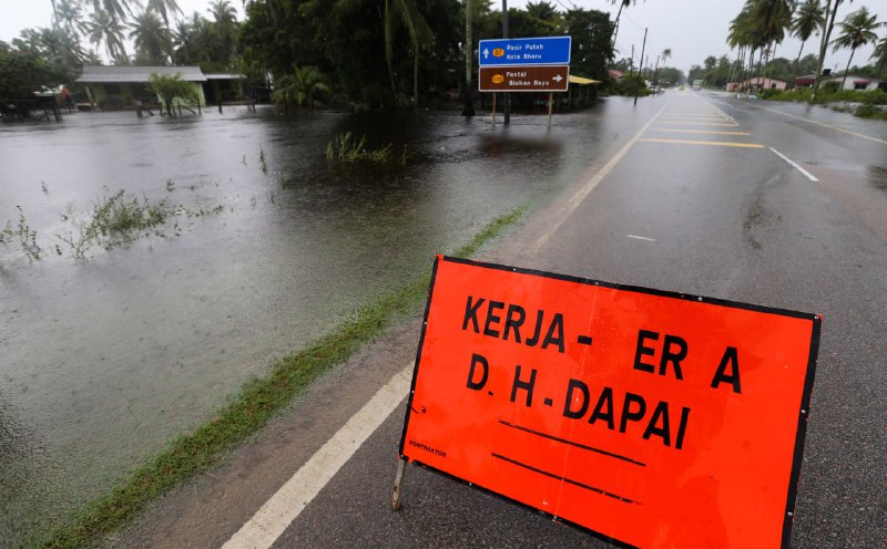 2 sungai di Johor, Terengganu melebihi paras bahaya