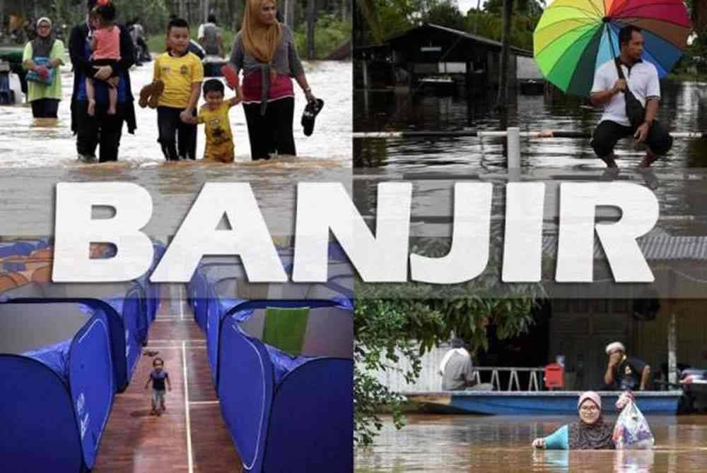 Mangsa banjir di 3 negeri menurun kepada 1,675 orang malam ini